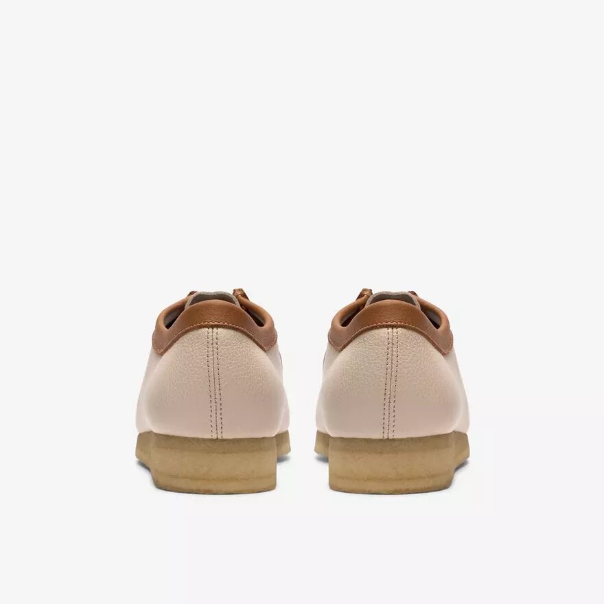 Mens Wallabee White Combination Leather Mens Wallabee White Combination Leather