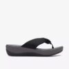 Women’s Arla Glison Black Fabriccloudsteppers™ Flip Flops