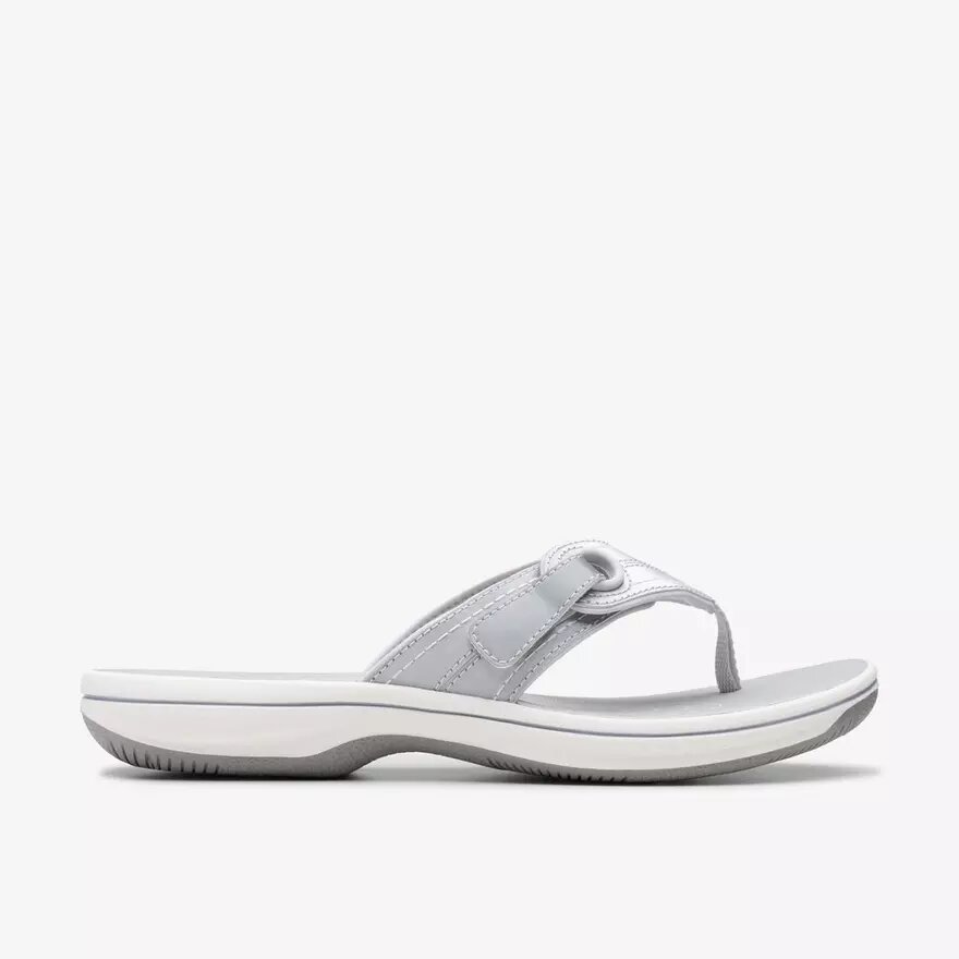 Women’s Breeze Reyna Silver Cloudsteppers™ Flip Flops Women’s Breeze Reyna Silver Cloudsteppers™ Flip Flops
