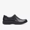 Women’s Carleigh Ray Black Leather Slip Ons