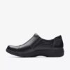 Women’s Carleigh Ray Black Leather Slip Ons