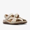 Women’s Cecily Strap Cream Leather Strappy Sandals