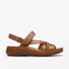 Women’s Cecily Strap Tan Combination Strappy Sandals
