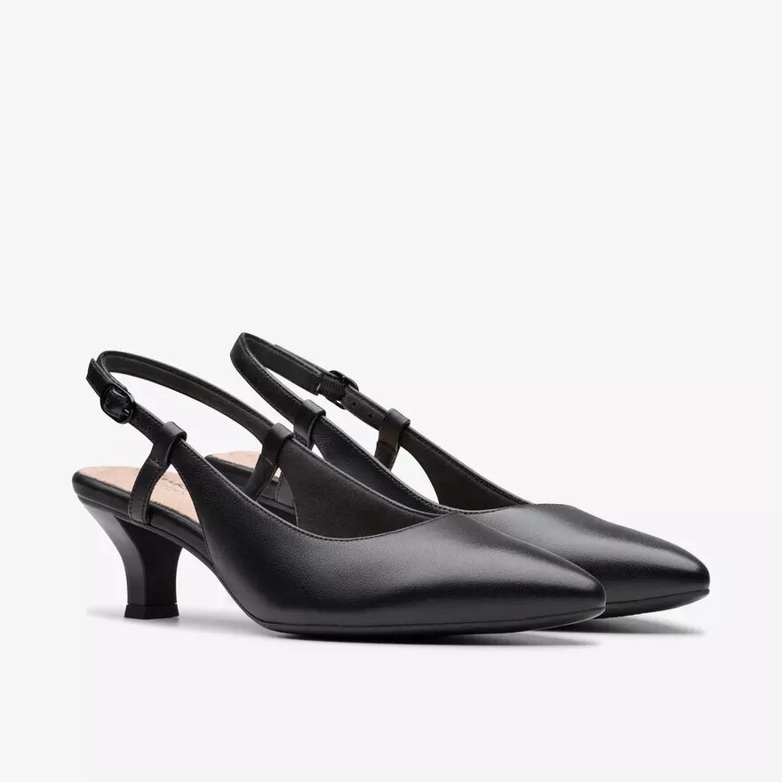 Women’s Kepley Lane Black Leather Heels Women’s Kepley Lane Black Leather Heels