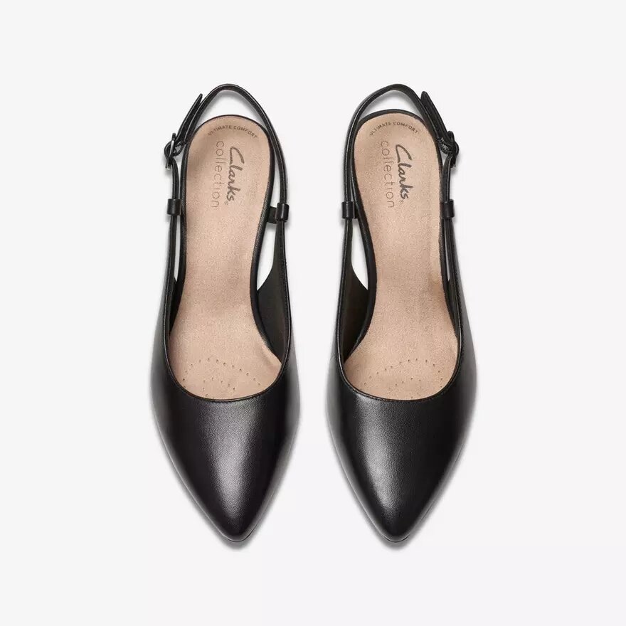 Women’s Kepley Lane Black Leather Heels Women’s Kepley Lane Black Leather Heels
