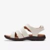 Women’s Kitly Ave off White Leather Flat Sandals Women’s Kitly Ave off White Leather Flat Sandals
