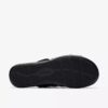 Women’s Kitly Slide Black Leather Flat Sandals