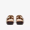 Women’s Kitly Slide Cream Leather Flat Sandals