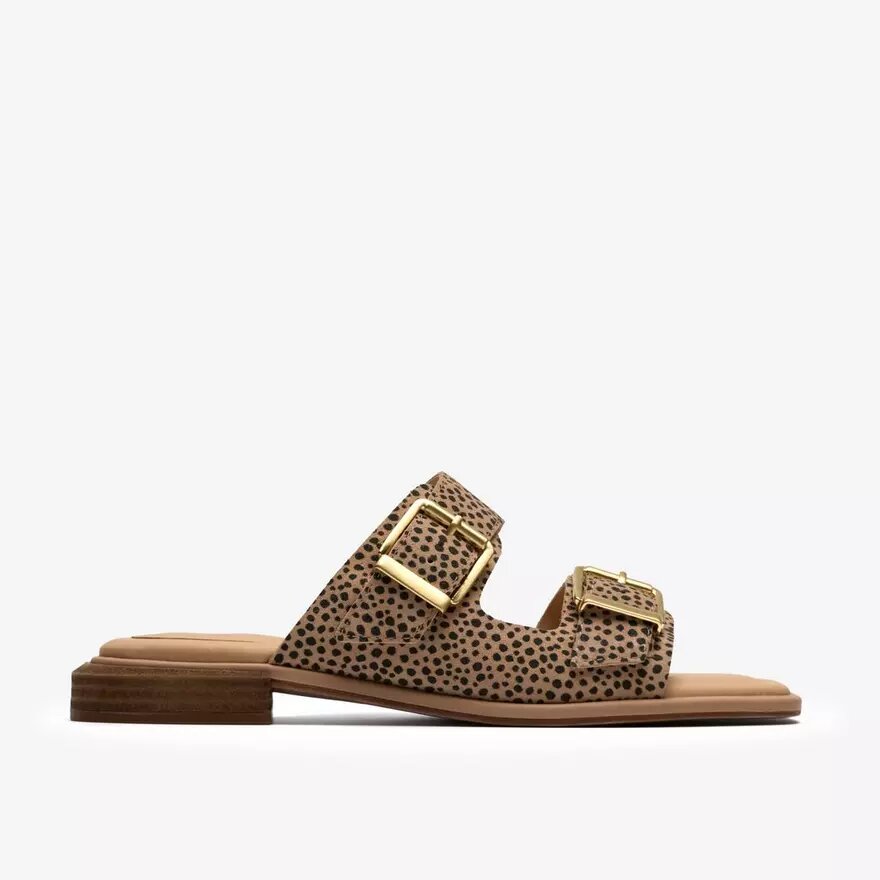 Womens Ariany Bay Animal Print Flat Sandals Womens Ariany Bay Animal Print Flat Sandals