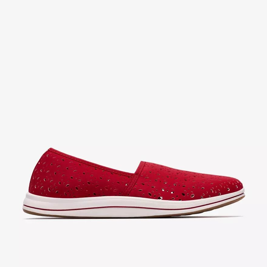 Womens Breeze Lily Cherry Slip Ons Womens Breeze Lily Cherry Slip Ons