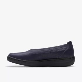 Womens Breezesky Air Navy Textile Slip-Ons Womens Breezesky Air Navy Textile Slip-Ons