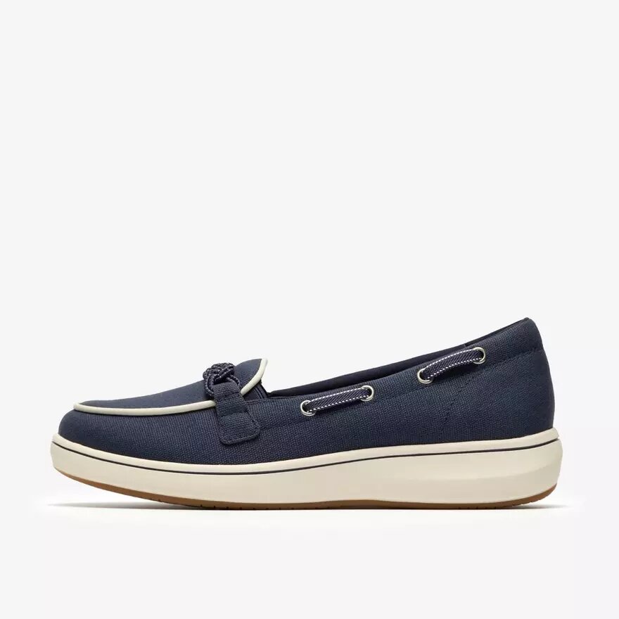 Womens Breezesky Bay Navy Canvas Loafers Womens Breezesky Bay Navy Canvas Loafers