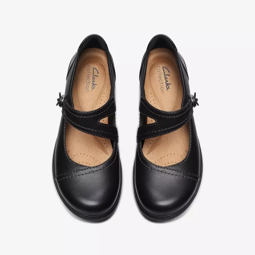 Womens Carleigh Jane Black Leather Mary Jane Shoes Womens Carleigh Jane Black Leather Mary Jane Shoes