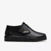 Womens Desert Trek Black Smooth Leather