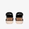 Womens Diaz Cross Black Leather Wedges Womens Diaz Cross Black Leather Wedges
