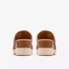 Womens Diaz Slide Tan Leather Wedges