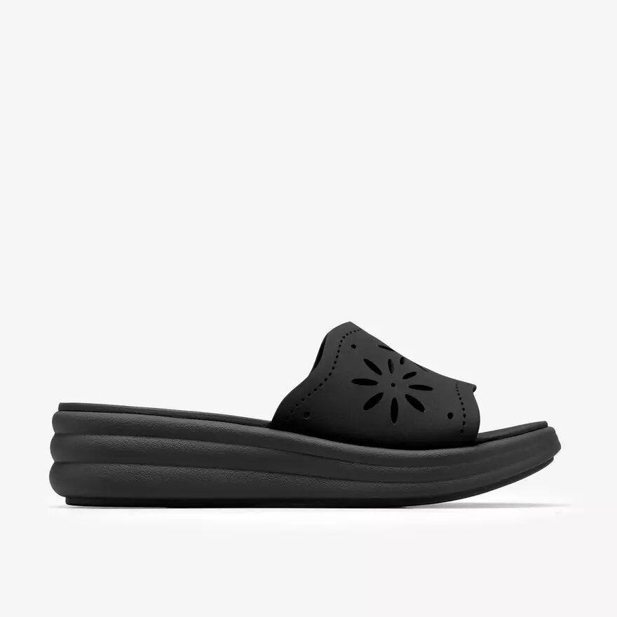 Womens Drift Floral Black Wedges Womens Drift Floral Black Wedges