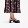Womens Fernie Sling Black Patent Leather Court Shoes Womens Fernie Sling Black Patent Leather Court Shoes