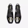 Womens Fernie Sling Black Patent Leather Court Shoes Womens Fernie Sling Black Patent Leather Court Shoes
