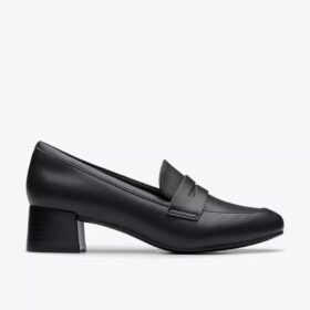 Womens Iridessa Sky Black Leather Loafers Womens Iridessa Sky Black Leather Loafers