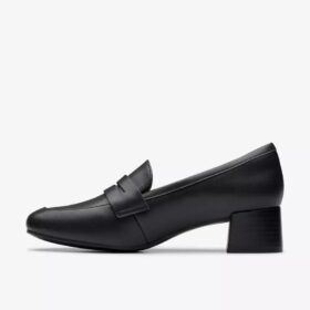 Womens Iridessa Sky Black Leather Loafers Womens Iridessa Sky Black Leather Loafers