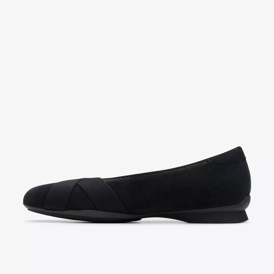 Womens Jazmynn Gem Black Suede Slip-Ons Womens Jazmynn Gem Black Suede Slip-Ons