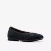 Womens Jazmynn Gem Black Suede Slip-Ons Womens Jazmynn Gem Black Suede Slip-Ons