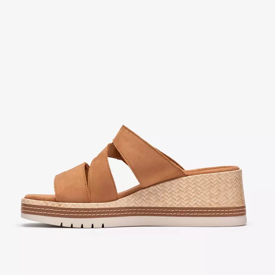 Womens Kidiki Cove Tan Nubuck Wedges Womens Kidiki Cove Tan Nubuck Wedges