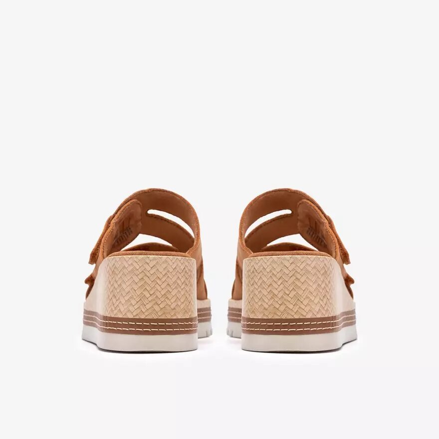 Womens Kidiki Cove Tan Nubuck Wedges Womens Kidiki Cove Tan Nubuck Wedges