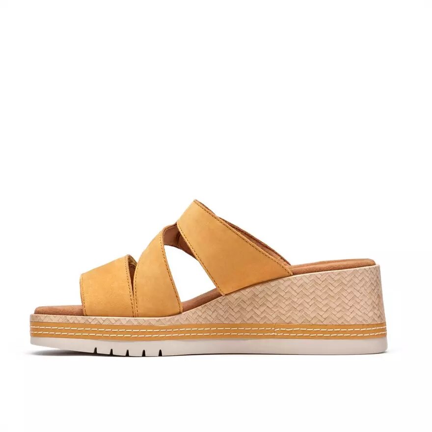 Womens Kidiki Cove Yellow Nubuck Wedges Womens Kidiki Cove Yellow Nubuck Wedges