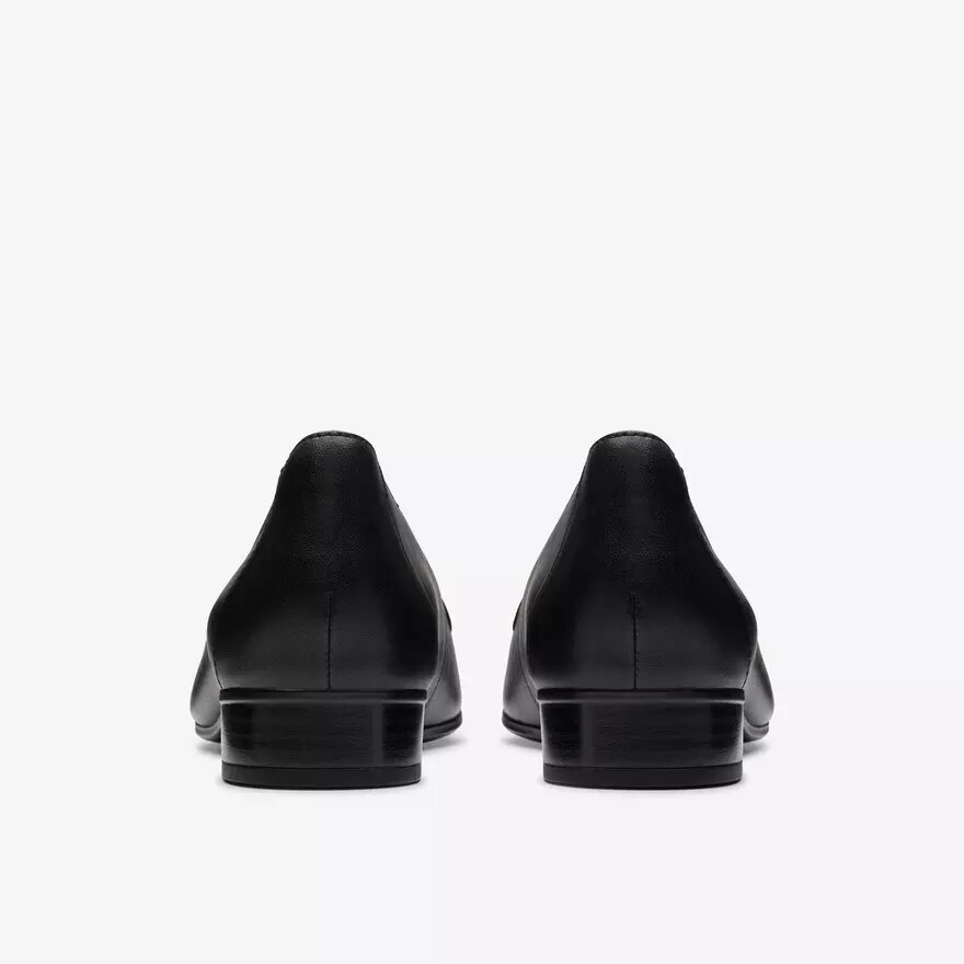Womens Krystine Lily Black Leather Slip-Ons Womens Krystine Lily Black Leather Slip-Ons
