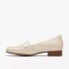 Womens Krystine Lily Cream Leather Loafer Womens Krystine Lily Cream Leather Loafer