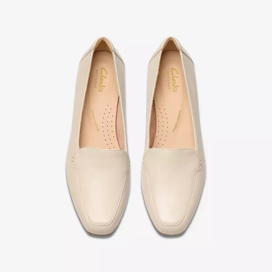 Womens Krystine Lily Cream Leather Loafer Womens Krystine Lily Cream Leather Loafer