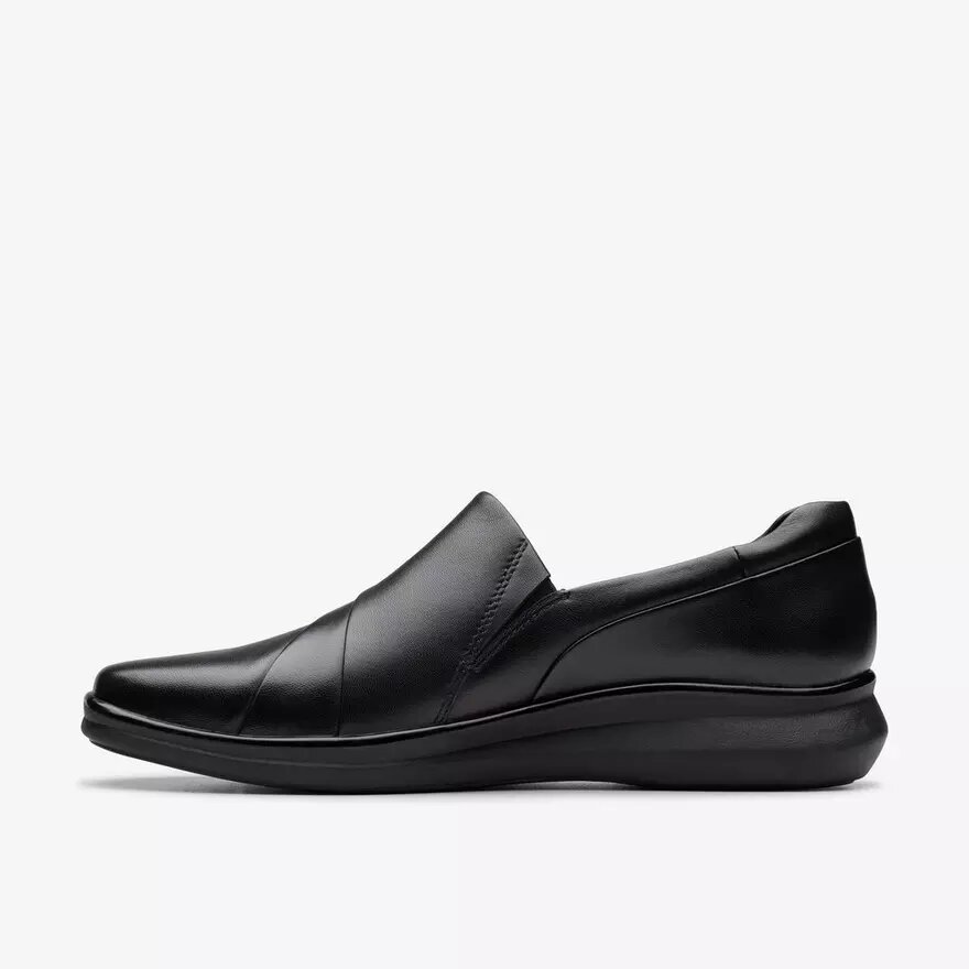 Womens Lynell Slip Black Leather Slip-Ons Womens Lynell Slip Black Leather Slip-Ons