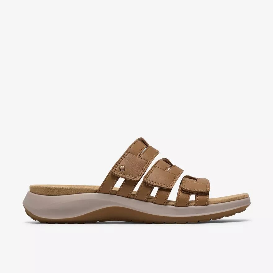 Womens Maelynn Abby Tan Leather Flat Sandals Womens Maelynn Abby Tan Leather Flat Sandals