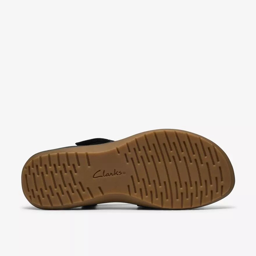 Womens Maelynn Gem Black Nubuck Flat Sandals Womens Maelynn Gem Black Nubuck Flat Sandals