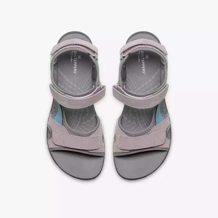 Womens Mira Bay Grey/Green Strappy Sandals Womens Mira Bay Grey/Green Strappy Sandals