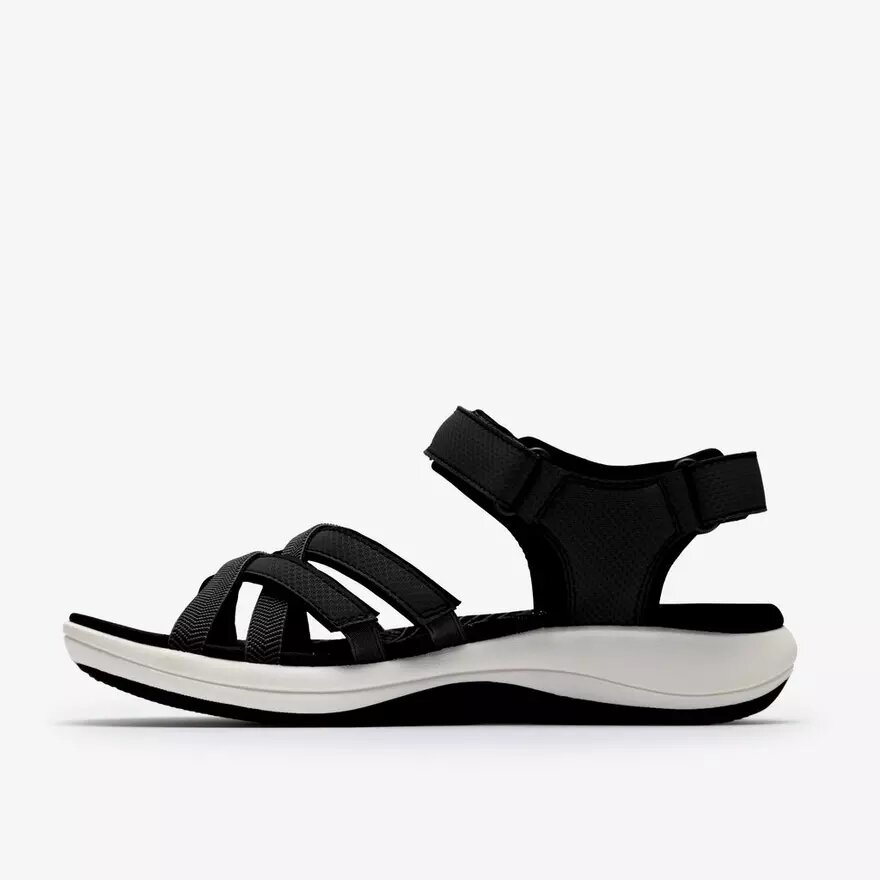Womens Mira Shore Black Strappy Sandals Womens Mira Shore Black Strappy Sandals