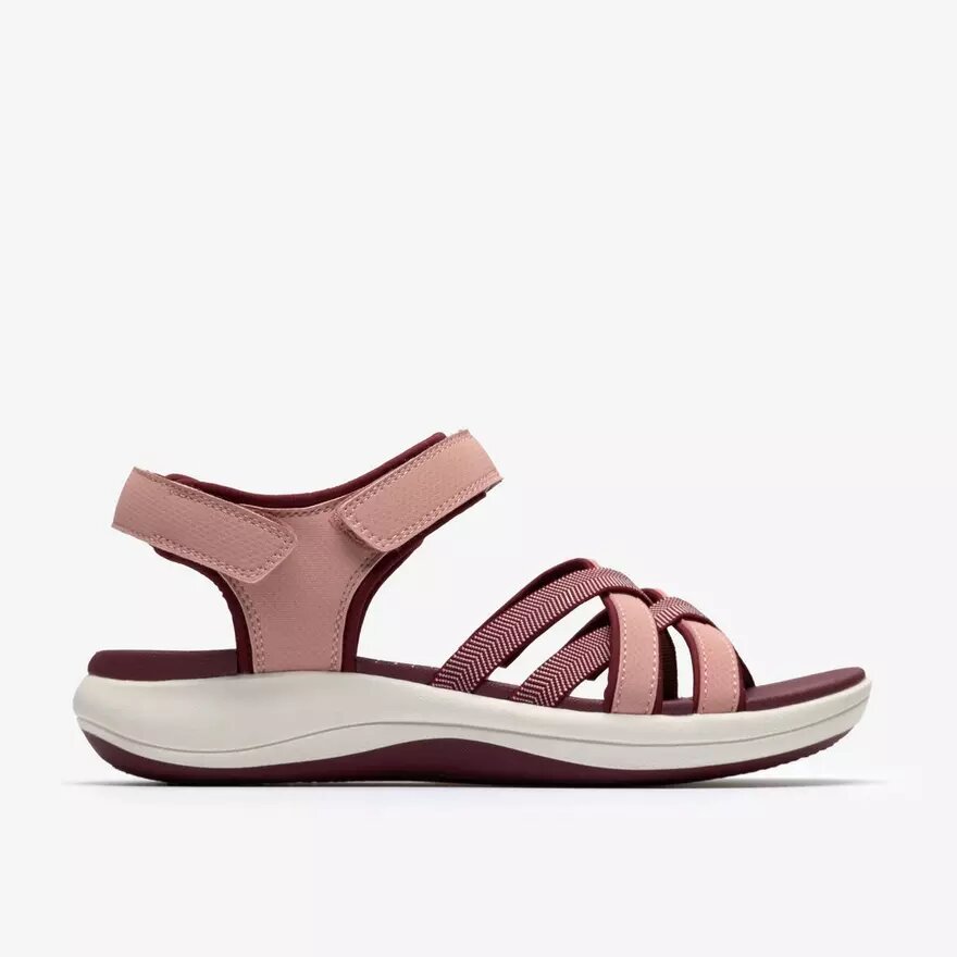Womens Mira Shore Maroon Strappy Sandals Womens Mira Shore Maroon Strappy Sandals