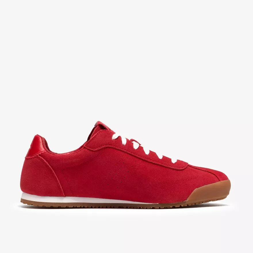 Womens Moritz Lo2 Red Suede Sneakers Womens Moritz Lo2 Red Suede Sneakers