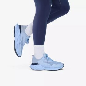 Womens Pace Walk Light Blue Sneakers