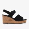 Womens Sabina Dream Black Suede Wedges Womens Sabina Dream Black Suede Wedges