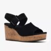 Womens Sabina Dream Black Suede Wedges Womens Sabina Dream Black Suede Wedges