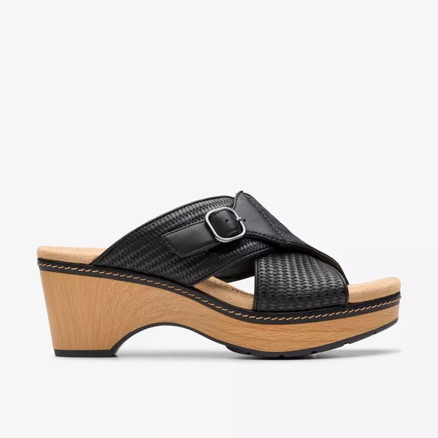 Womens Seannah Nora Black Interest Wedges Womens Seannah Nora Black Interest Wedges