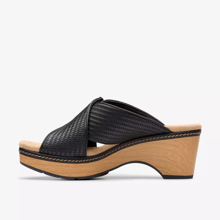Womens Seannah Nora Black Interest Wedges Womens Seannah Nora Black Interest Wedges