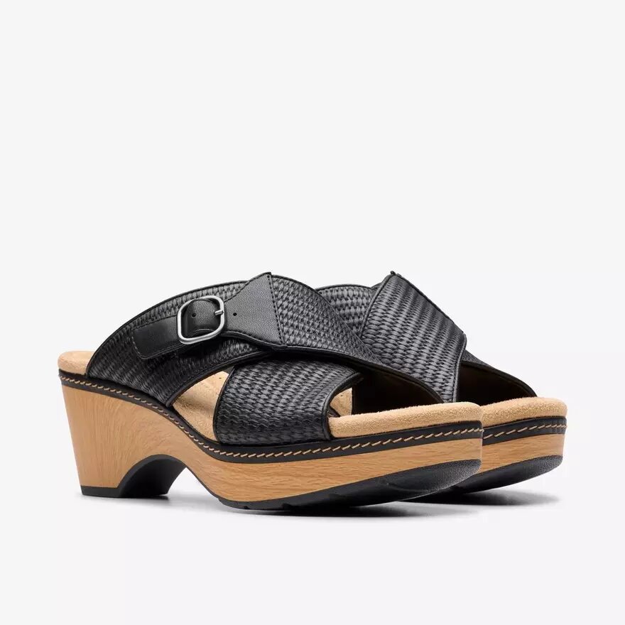 Womens Seannah Nora Black Interest Wedges Womens Seannah Nora Black Interest Wedges
