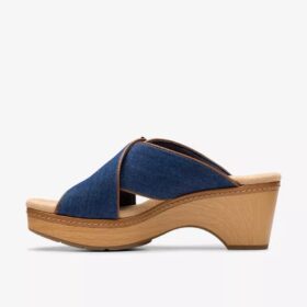 Womens Seannah Nora Dark Denim Wedges Womens Seannah Nora Dark Denim Wedges