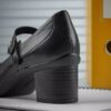 Womens Shaya Jane Black Leather Mary Janes Womens Shaya Jane Black Leather Mary Janes