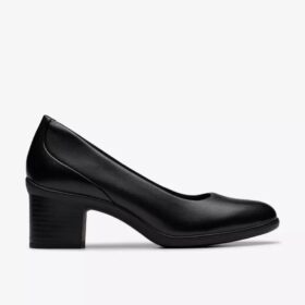 Womens Shaya Poppy Black Leather Pumps Womens Shaya Poppy Black Leather Pumps