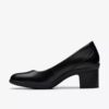 Womens Shaya Poppy Black Leather Pumps Womens Shaya Poppy Black Leather Pumps